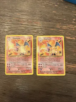 Pokemon Charizard 004/102 Base Set Holo Rare 120 HP English Trading Card - Image 1