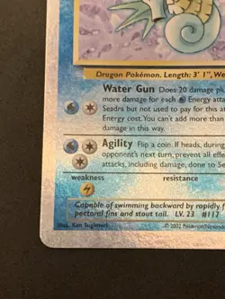 Pokemon Card Legendary Collection Seadra Reverse Holo 63/110 LP - Image 4