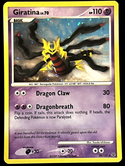 Giratina Pokemon Card TCG (28/127) « Cosmos Holo Rare » Platinum (D/P) - Image 1
