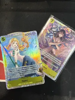 One Piece CCG Nami Nami Super Rare Foil Card EB03-053 Near mint Pack Fresh - Image 1