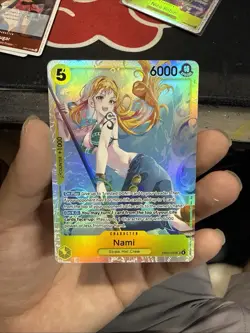 One Piece CCG Nami Nami Super Rare Foil Card EB03-053 Near mint Pack Fresh - Image 2