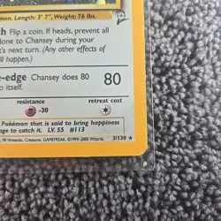 Pokemon Base Set 2 Chansey Holo Rare Card - Image 4