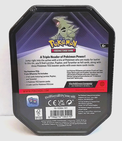 Pokemon Tyranitar Triple Whammy Collector Tin (3 Card Packs) NEW FACTORY SEALED! - Image 3