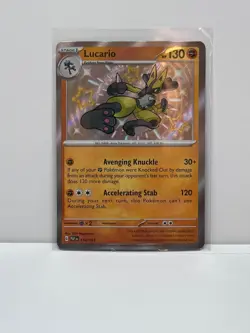 Pokemon 2024 SV Paldean Fates PAF en Lucario Card #174/091 - Image 1