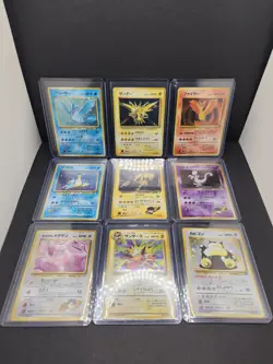 Vintage Japanese Pokemon Card Lot - Moltres, Zapdos, Articuno, Joltreon, Mewtwo - Image 3