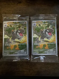 POKEMON TCG Perfect Order Lot Of 2 SEALED TYRUNT ETB Black Star Promo Cards 070 - Image 1