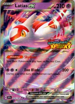 Latias ex (Surging Sparks) Double Rare Miscellaneous Cards & Products 076/191 NM - Image 1