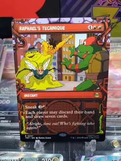 Raphael's Technique 0237 Rare Non Foil Showcase MTG TMNT - Image 1