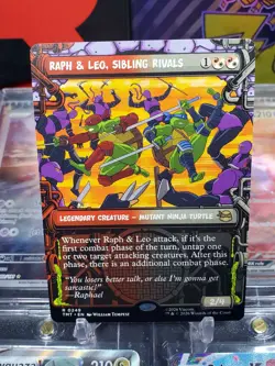 Raph & Leo Sibling Rivals 0249 Rare Non Foil Showcase MTG TMNT - Image 1