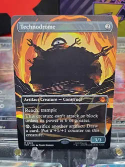 Technodrome 0222 Mythic Non Foil Borderless MTG TMNT - Image 1