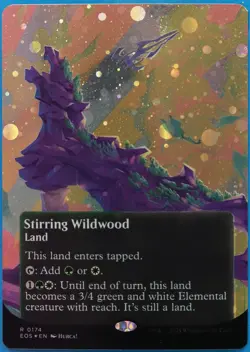 Stirring Wildwood Borderless 174 Galaxy FOIL Edge of Eternities PLD 509592 - Image 1