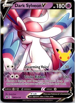 Dark Sylveon V SWSH134 Holo P Sword & Shield Promo Pokemon NM - Image 1