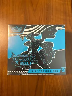 Pokemon TCG Scarlet and Violet Black Bolt ETB Elite Trainer Box Sealed - Image 1