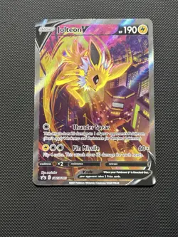 Pokemon TCG Jolteon V Promo Full Art Holo Black Star - Image 2