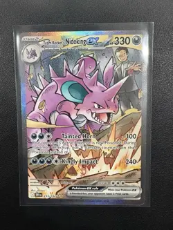Pokemon Team Rocket's Nidoking EX Special Illustration Rare Holo Sv10 233/182 NM - Image 3