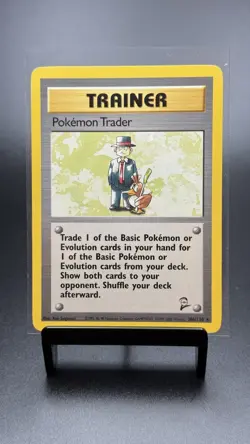Pokemon TCG WOTC 2000 Base Set 2: Pokemon Trader 106/130 - Rare Card - LP/NM - Image 1