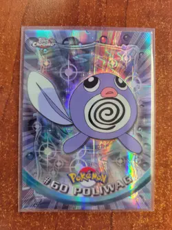2000 Topps Chrome Pokemon Series 1 #60 Poliwag Spectra - Image 1