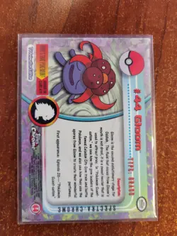 2000 Pokemon Topps Chrome Series 1 #44 Gloom Spectra Card - Image 2