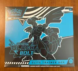 Pokemon TCG Scarlet and Violet Black Bolt ETB Elite Trainer Box Sealed - Image 1