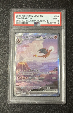 PSA 9 💎 CHARIZARD EX #199 SIR – POKEMON 151 – SCARLET & VIOLET - Image 1