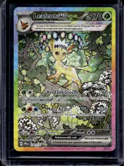 2025 Pokemon Prismatic Evolutions Leafeon ex #144/131 - Image 1