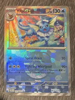 Vaporeon Master Ball 022/131 Pokemon Sv: Prismatic Evolutions Holo - Image 1