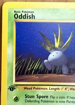 Oddish 58/64 Jungle Set 1st Edition 1999 Vintage Pokemon TCG - Image 2