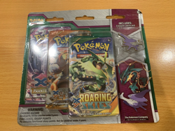Pokemon TCG - XY Mega Evolution - 3-Booster Blister Pack - Mega Latios Pin - Image 1