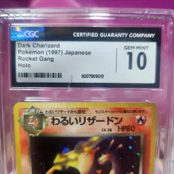 Pokemon Dark Charizard 1997 Japanese Rocket HOLO #6 PSA 10 Gem Mint Card - Image 2
