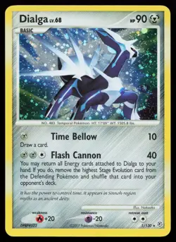Dialga 1/130 Holo Rare Diamond and Pearl Pokemon Card - Image 1