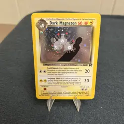 Pokemon Dark Magneton 11/82 Team Rocket Holo Rare 60 HP English - Image 1
