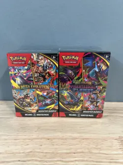 Pokemon Mega Evolution & Phantasmal Flames Booster Boxes (x2) Factory Sealed - Image 1