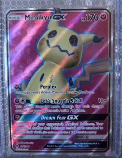 Pokemon TCG Mimikyu GX Full Art Ultra Rare 206/214 Lost Thunder - Image 1