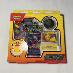 Pokemon Phantasmal Flames 2026 Box with Pikachu Promo, Coin, Booster Packs - Image 1