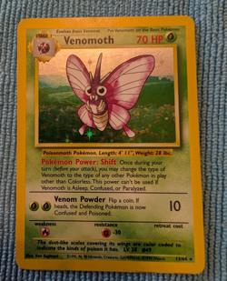 Pokemon TCG Venomoth 13/64 Jungle Set Holo no jungle stamp - Image 1