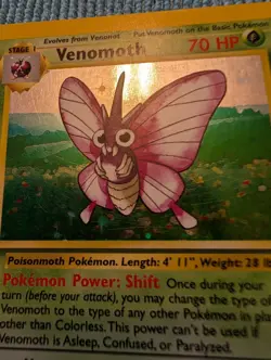 Pokemon TCG Venomoth 13/64 Jungle Set Holo no jungle stamp - Image 2