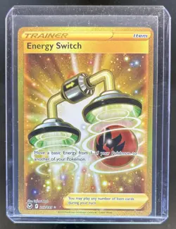 2022 Pokemon SWSH Silver Tempest Energy Switch Full Art #212/195 - Image 1