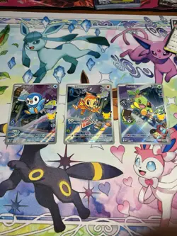 Pokemon 1st Partner Illustration Collections Turtwig #40 Chimchar #41 Piplup #42 - Image 1