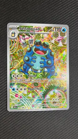 Pokemon Seismitoad Black Bolt 105/086 Full Art Holo Illustration Rare English - Image 1