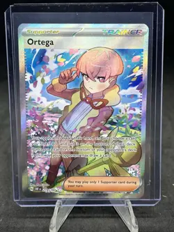 Pokemon Ortega 219/197 Ultra Rare Holo Full Art Trainer Obsidian Flames - Image 1