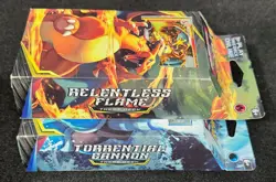 Pokemon SUN MOON TEAM UP Theme Deck BOTH Relentless Flame & Torrential Cannon - Image 2