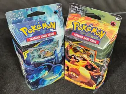 Pokemon SUN MOON TEAM UP Theme Deck BOTH Relentless Flame & Torrential Cannon - Image 5