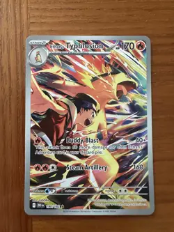 Ethan's Typhlosion Illustration Rare 190/182 Sv10 Destined Rivals Holo Pokemon - Image 1