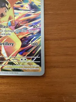 Ethan's Typhlosion Illustration Rare 190/182 Sv10 Destined Rivals Holo Pokemon - Image 4
