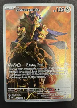 Pokemon TCG Destined Rivals Zamazenta 201/182 Illustration Rare NM - Image 1