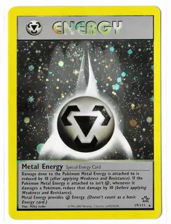 Pokemon Neo Genesis Set HOLOGRAPHIC Metal Energy 19/111 - NM with Swirl! - Image 1