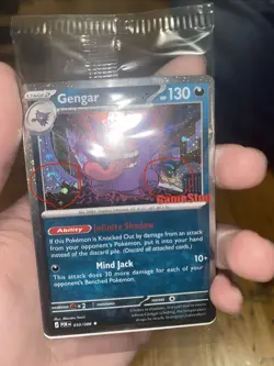 Pokemon Gengar GameStop Promo 🌀DOUBLE SWIRLSSS 🌀 - Image 1
