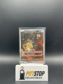 Pokemon Team Rocket's Meowth 203/182 Sv10: Destined Rivals Holo Rare 70 HP - Image 1