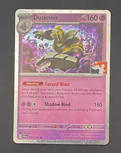Pokemon Card Dusknoir 020/064 Prize Pack Series Cosmos Holo - Near Mint - Image 1