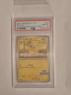 PSA 10 Pokemon Card Pikachu Illustration Contest Promo 242/SV-P 2024 Japanese - Image 1